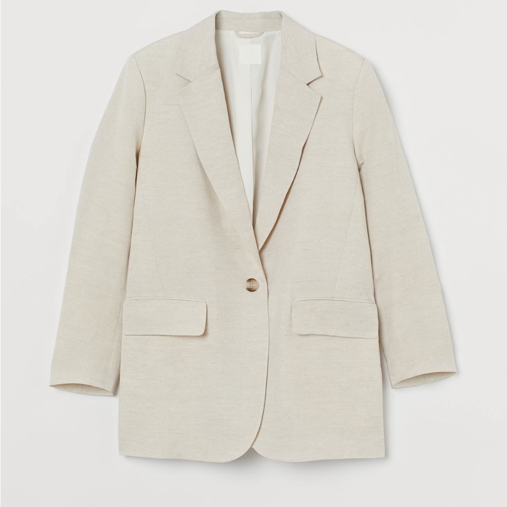 Oversize Linen Blazer